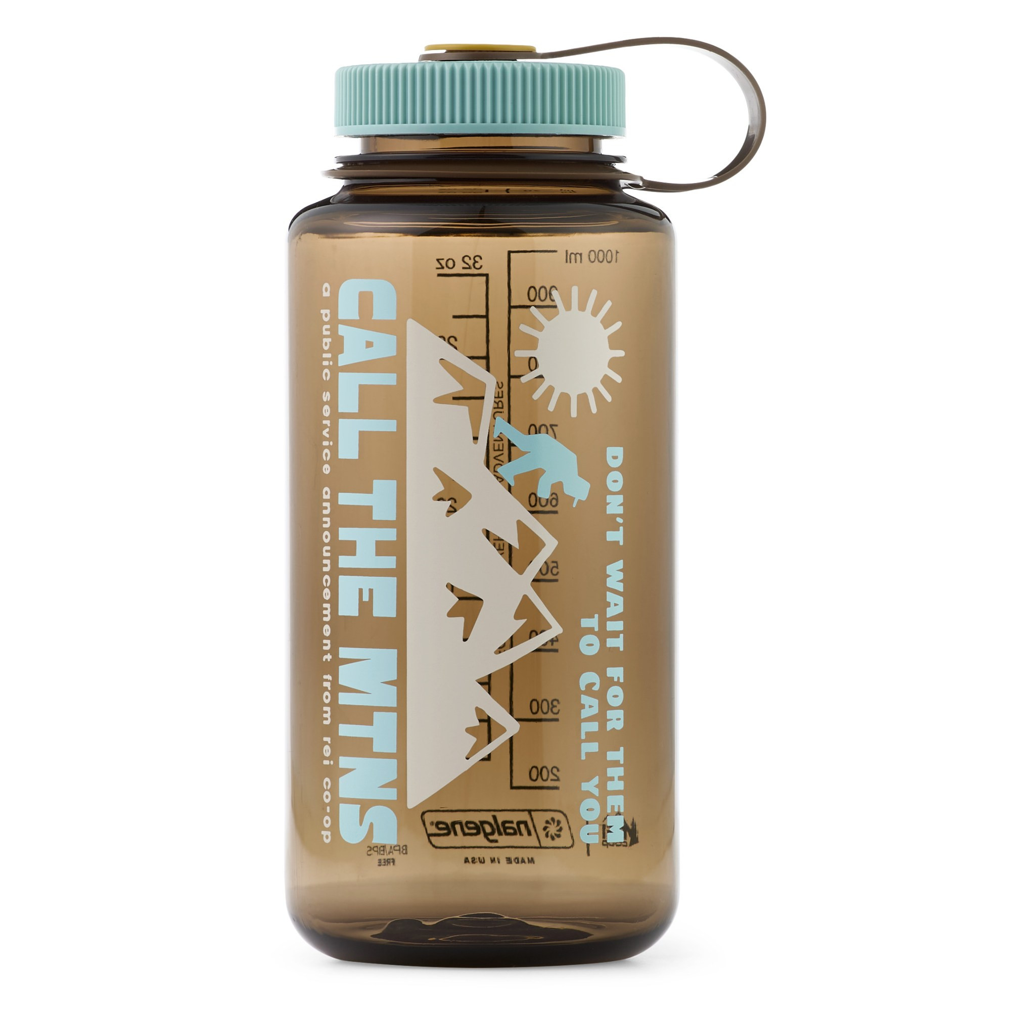 REI Co-op Nalgene Sustain Graphic Wide-Mouth Water Bottle - 32 fl. oz. Brown | REI