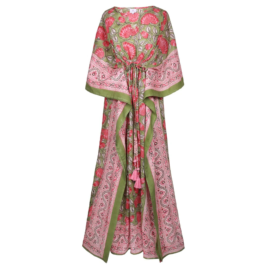 Francis Floral Maxi Kaftan Dress | Pax Philomena