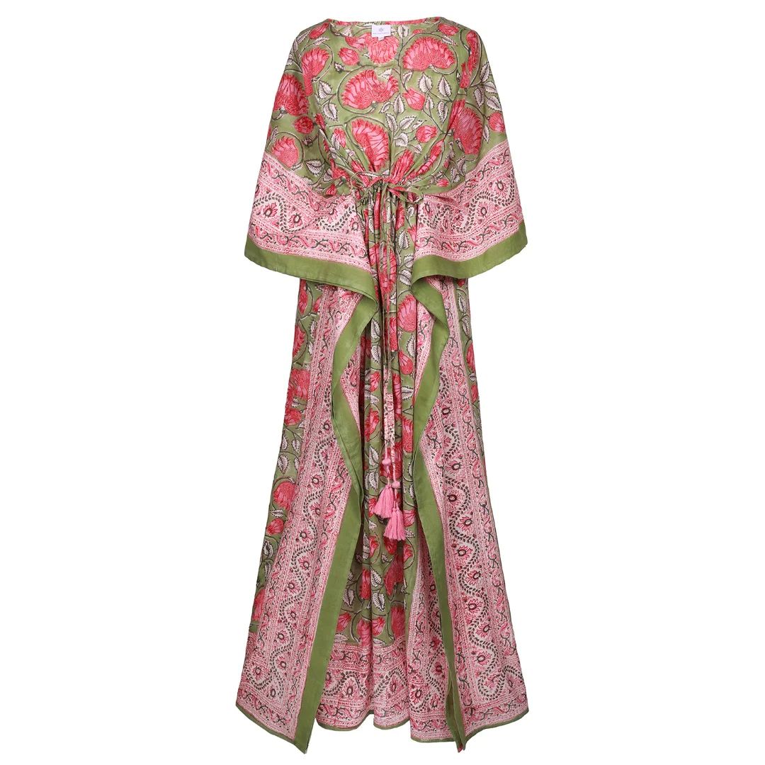 Francis Floral Maxi Kaftan Dress | Pax Philomena