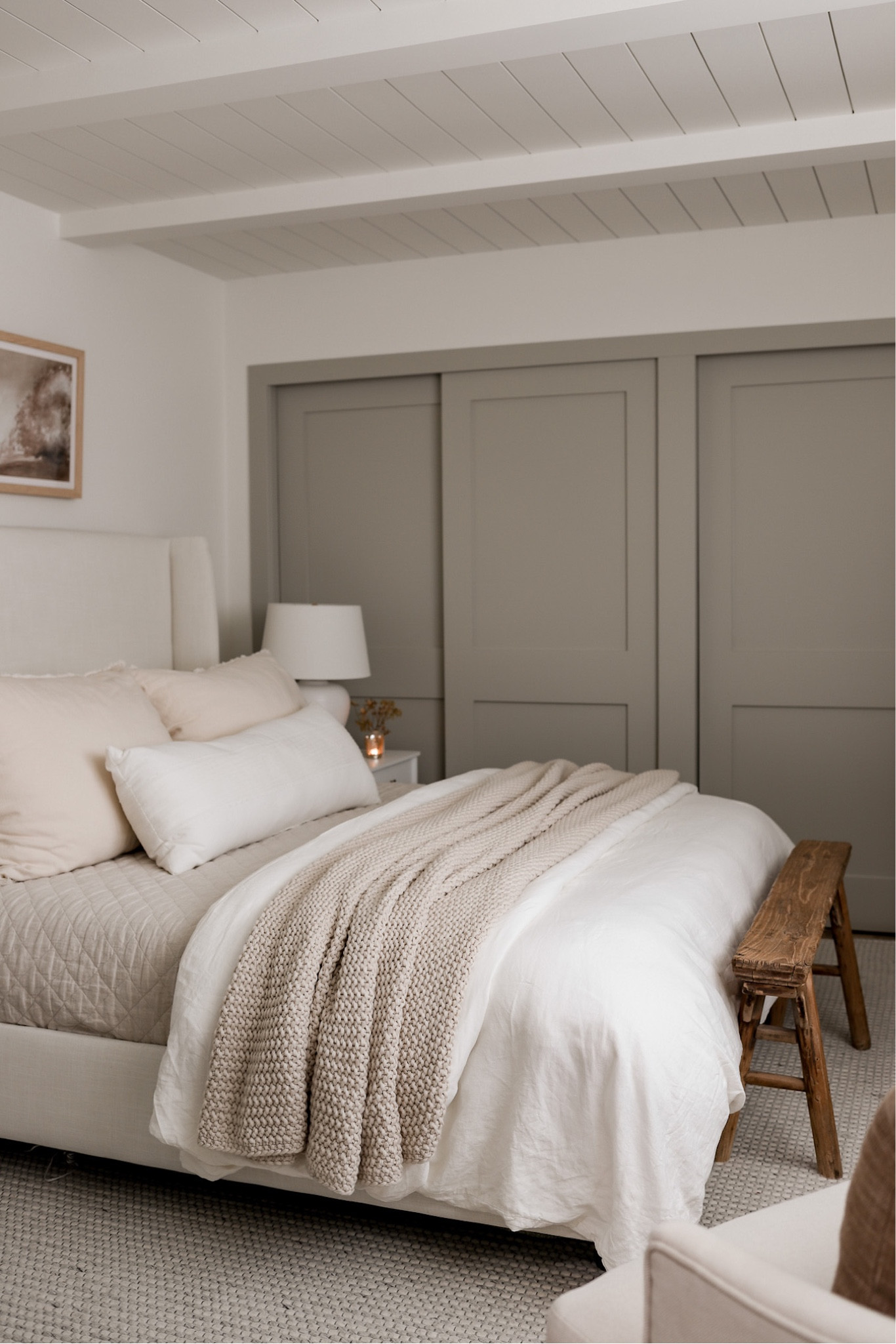 Shop our neutral guest bedroom decor! Artwork is the 42x17” natural frame with mat 

#LTKhome #LTKSeasonal #LTKsalealert