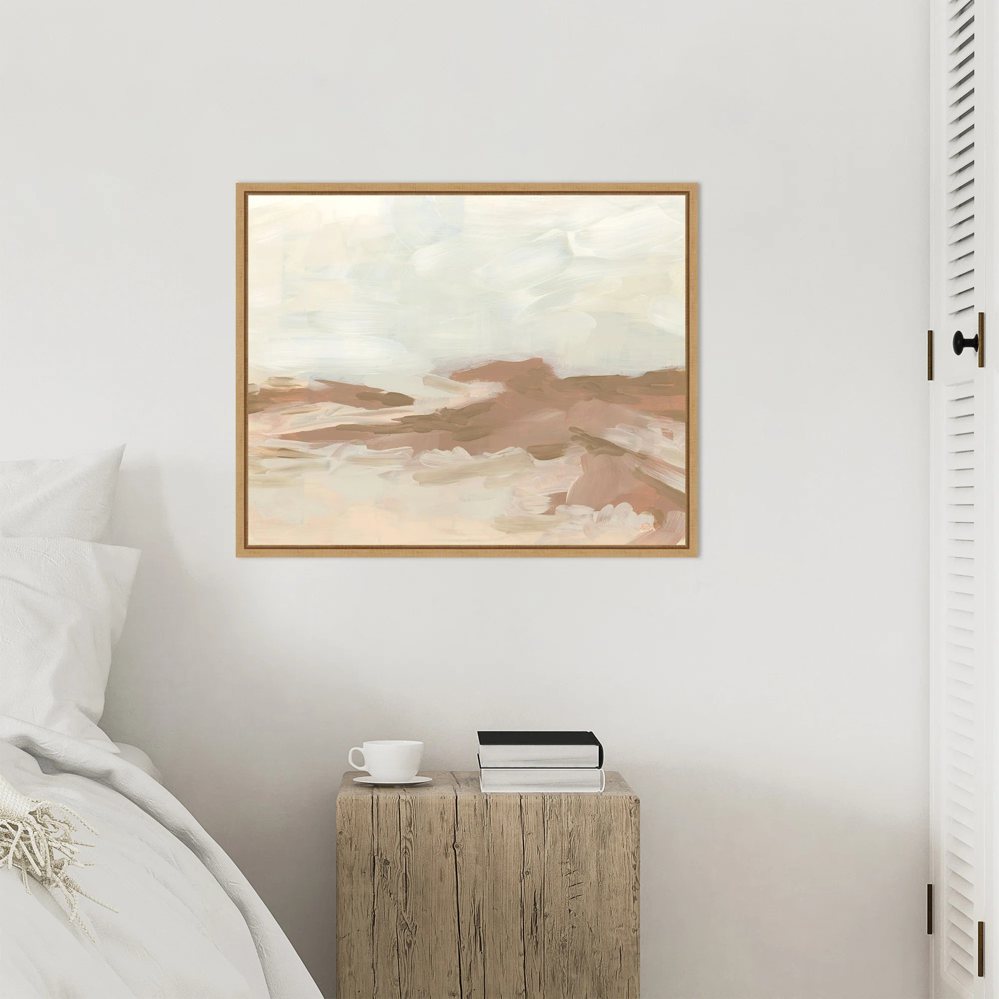 Neutral Flats II by June Erica Vess Framed Canvas Wall Art Print | Wayfair North America