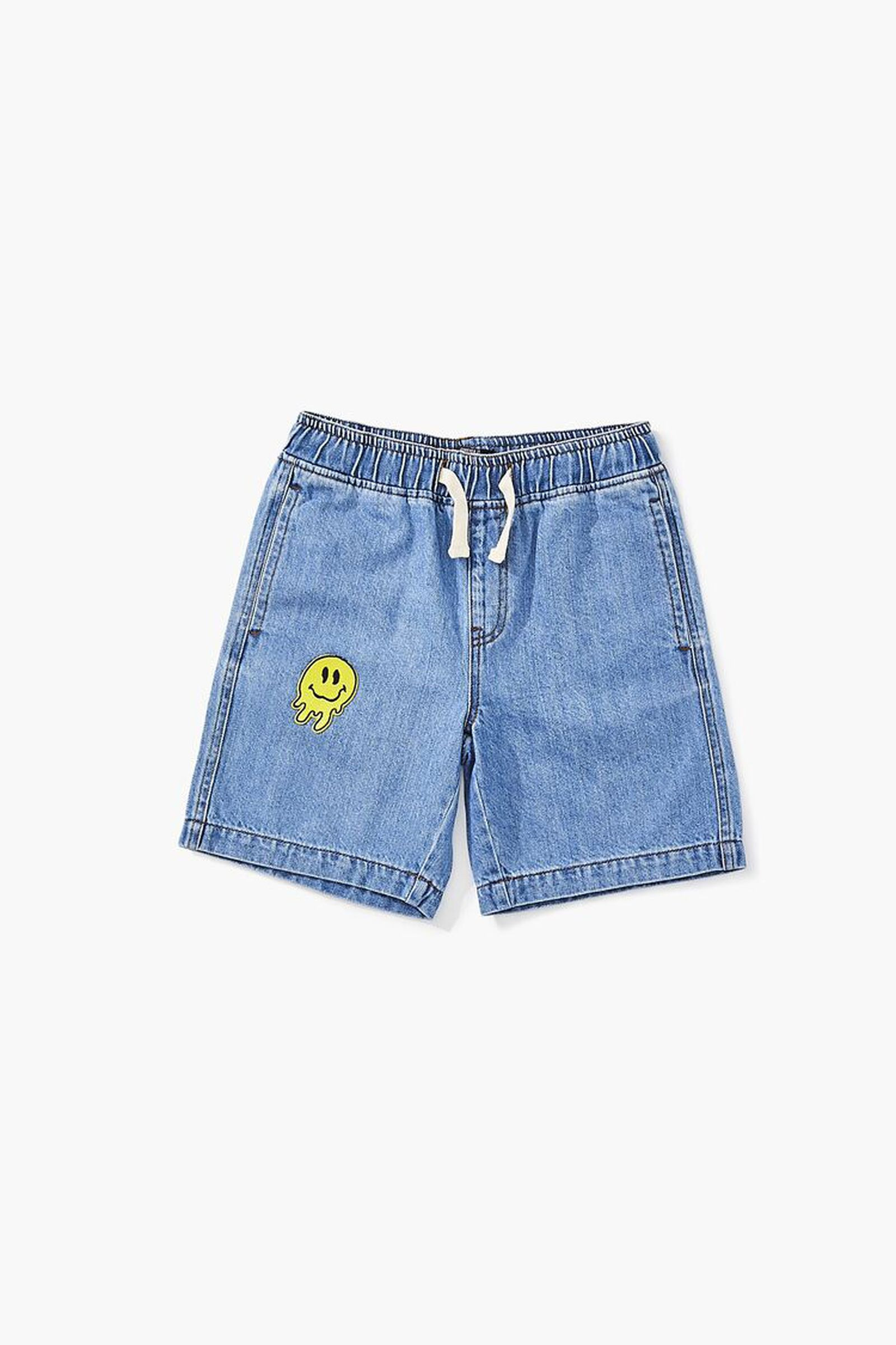 Kids Happy Face Denim Shorts (Girls + Boys) | Forever 21 (US)