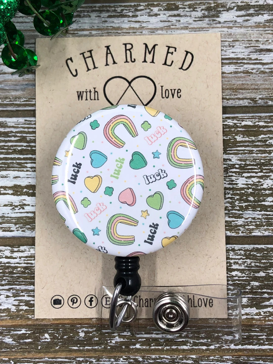 Badge Reel Nurse/Cute Badge Reel/St. Patrick's Day Badge Reel/Lucky Badge Reel | Etsy (US)