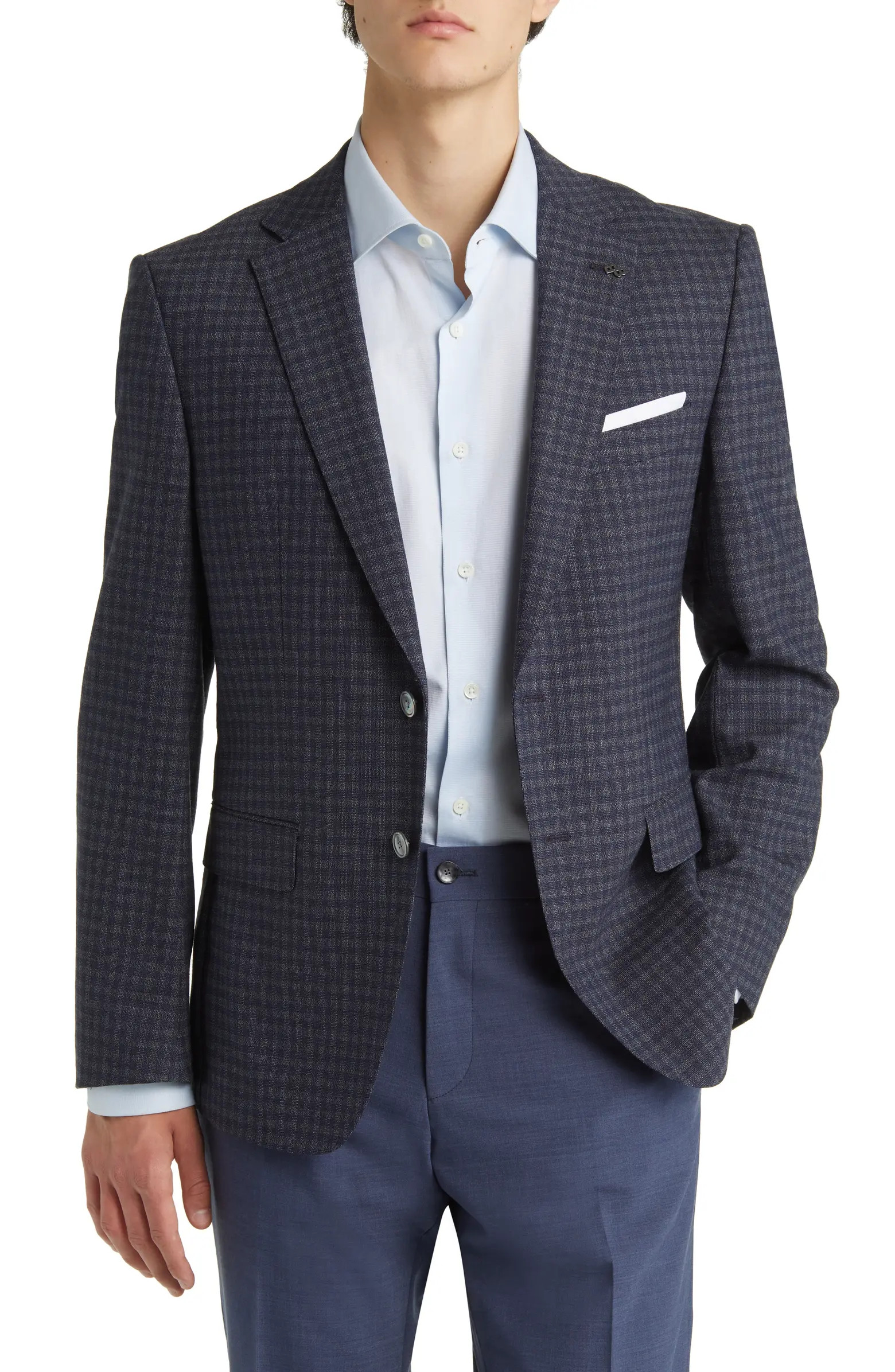 Hutson Plaid Wool Blend Sport Coat | Nordstrom