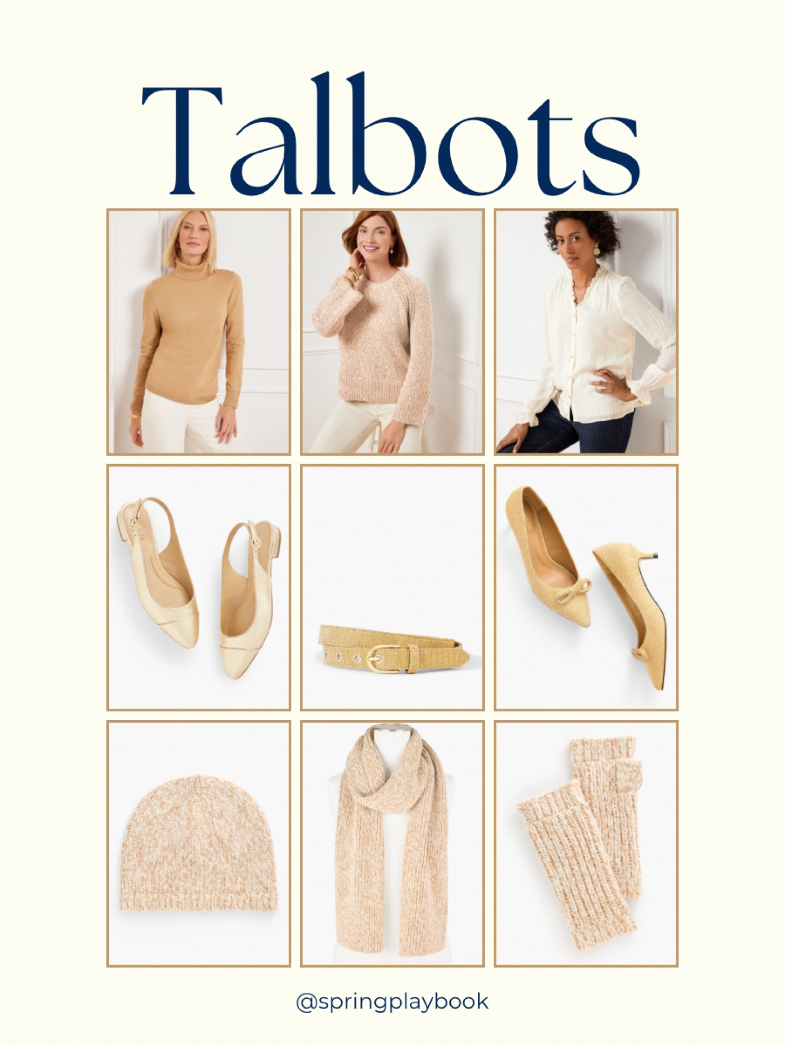 Neutrals & metallics for Springs, at Talbots!

They always have the best bright neutrals. This marled sweater, scarf, hat, and gloves may be best for Light Springs due to their overall softness. 

#createdcolorful #createdcolorfulspring #hocspring #tcispring #pcaspring #lightspring #warmspring #truespring #brightspring #clearspring #paintboxspring #bluespring

#LTKWorkwear #LTKPlusSize #LTKGiftGuide