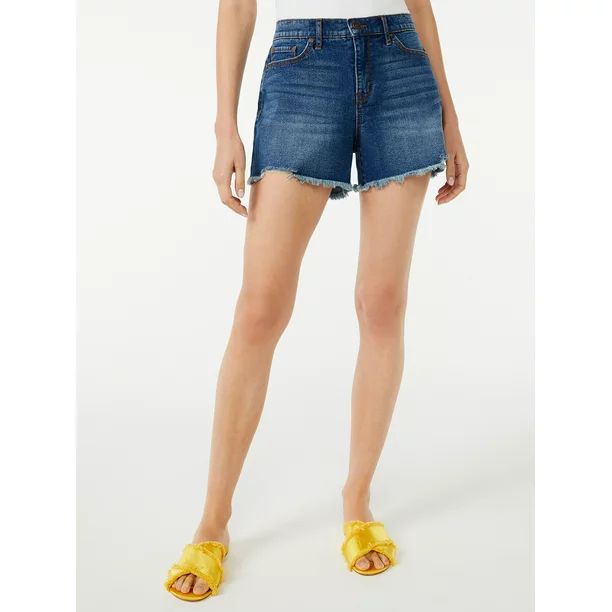 Scoops Women's Fayette Retro Destructed Boy Shorts - Walmart.com | Walmart (US)