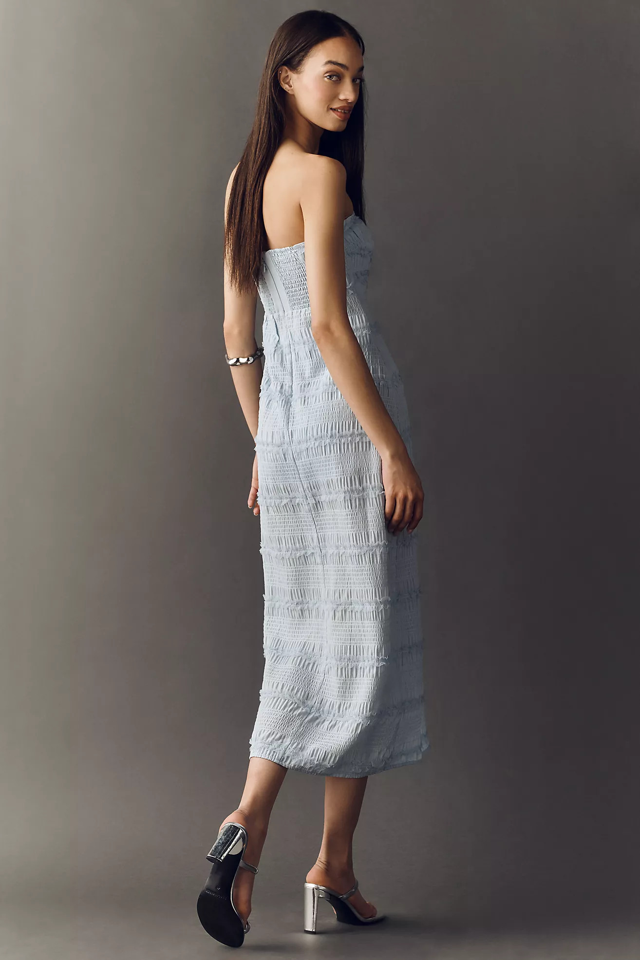 The Tilda Strapless Textured Dress | Anthropologie (US)