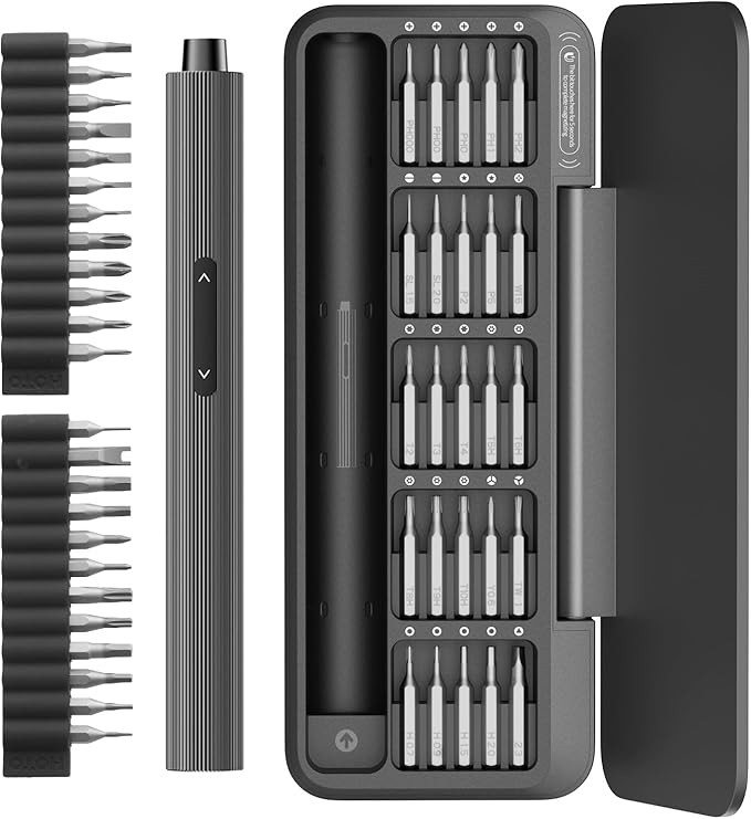 HOTO 25+24 Extra Bits Electric Precision Screwdriver Set, Magnetic Small Screwdriver Set, Mini El... | Amazon (US)