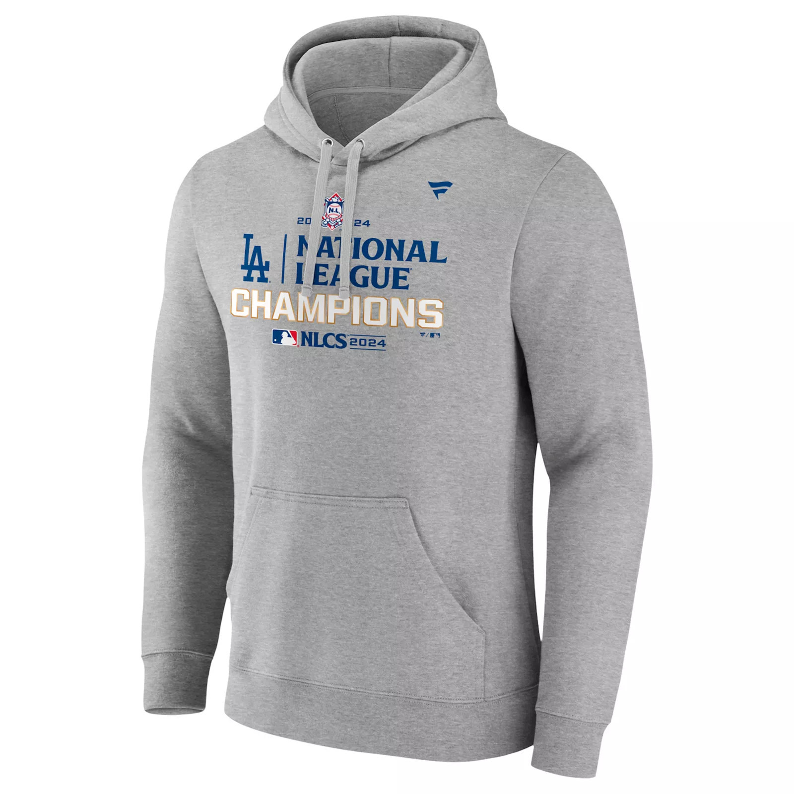 Men's Fanatics Los Angeles Dodgers 2024 National League Champions Pullover Hoodie, Size: Medium, Gray | Kohl's