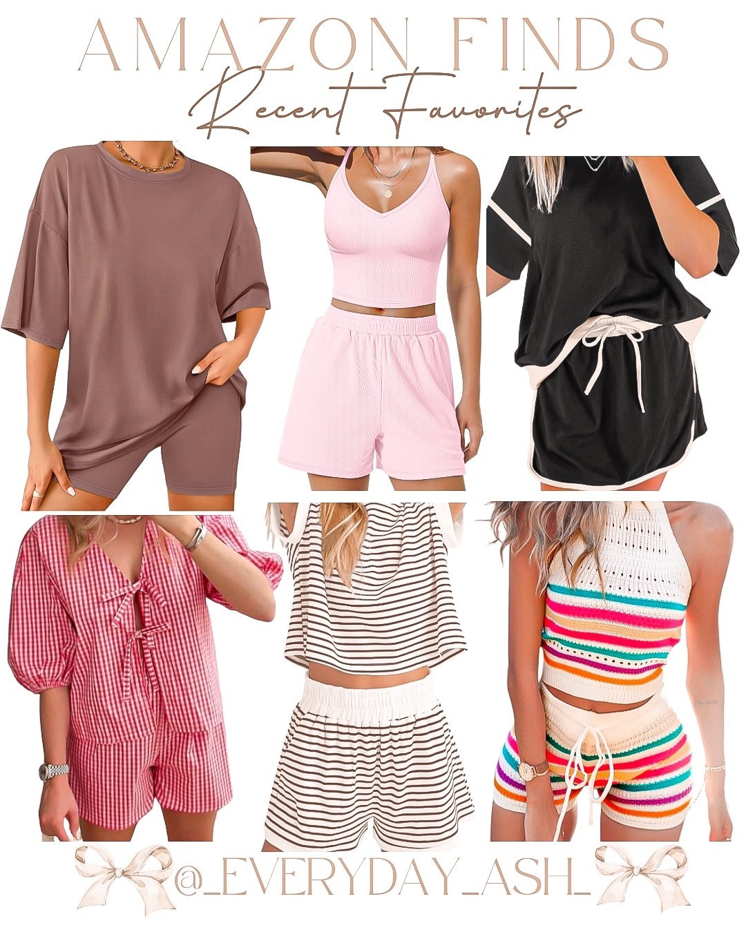Summer sets ☀️


Two piece set, brown set, travel set, pink set, crochet set, gingham set, summer outfit , Amazon fashion 

#LTKFindsUnder50 #LTKStyleTip #LTKSummerEdit