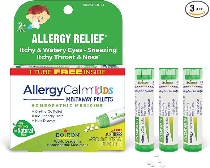 Boiron AllergyCalm Kids Pellets for Relief from Allergy and Hay Fever Symptoms of Sneezing, Runny... | Amazon (US)