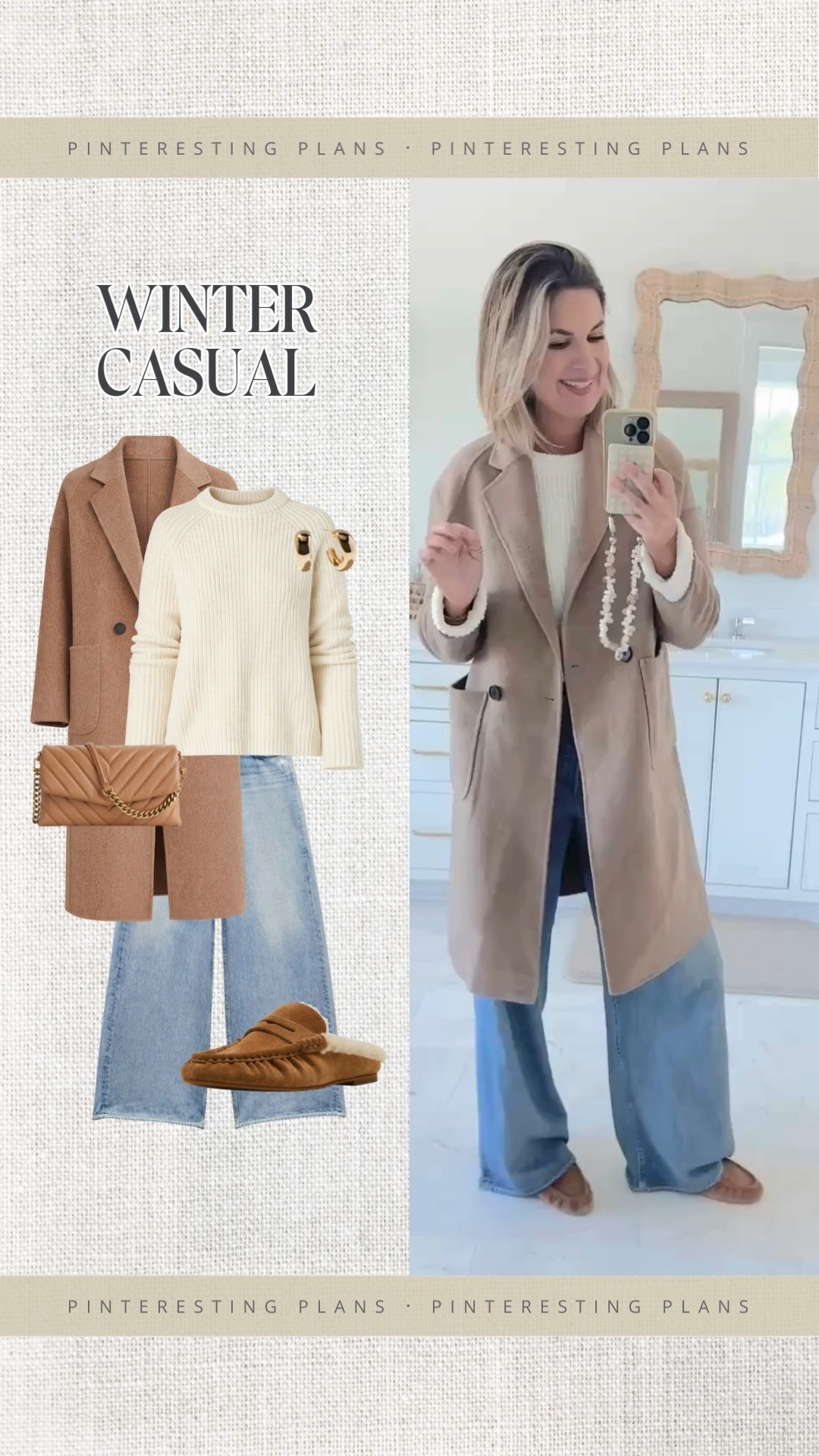 I am 5’11” wearing size 27 in the sweatpants jeans and small in the sweater and jacket.  Shoes true to size.  

#LTKOver40 #LTKootd #LTKTall