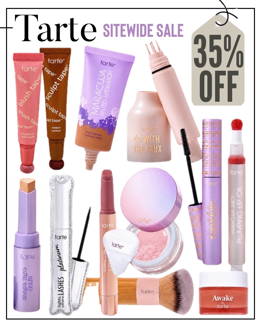 Tarte 35% OFF SITEWIDE!