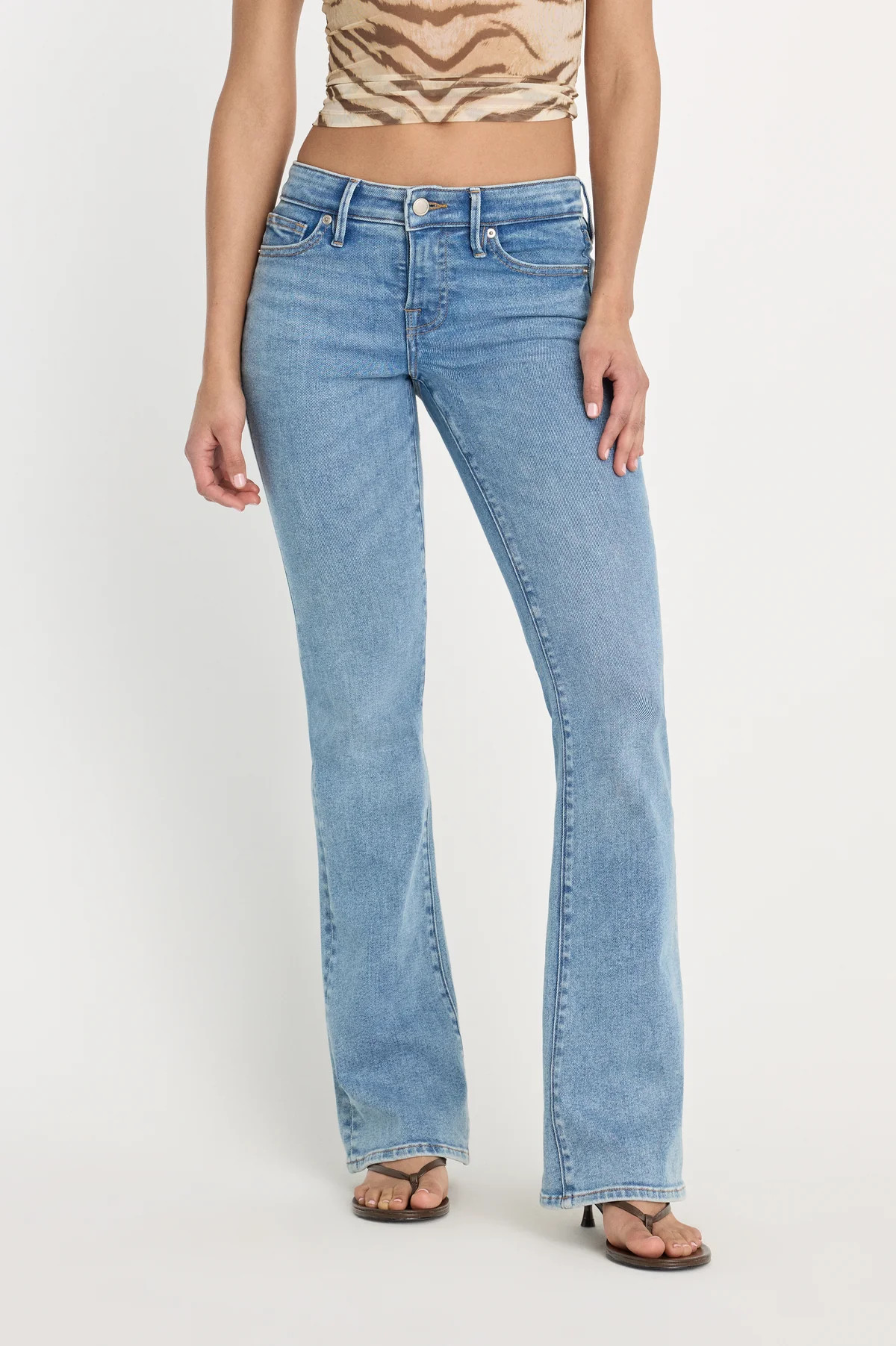 GOOD LOW RISE BOOTCUT JEANS | INDIGO1217 | Good American