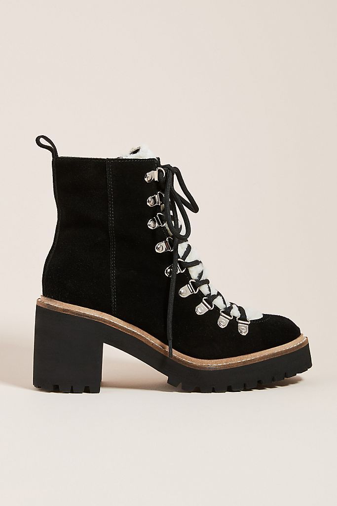 Jeffrey Campbell Suede Heeled Lace-Up Boots | Anthropologie (US)