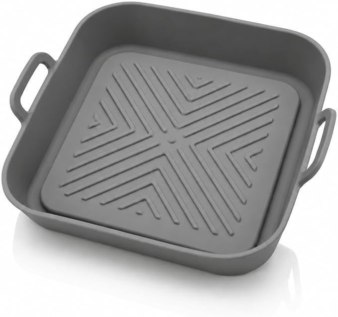 Forma de Silicone para Air Fryer Quadrada Antiaderente Reutilizável Cesto Protetor para Fritadei... | Amazon (BR)