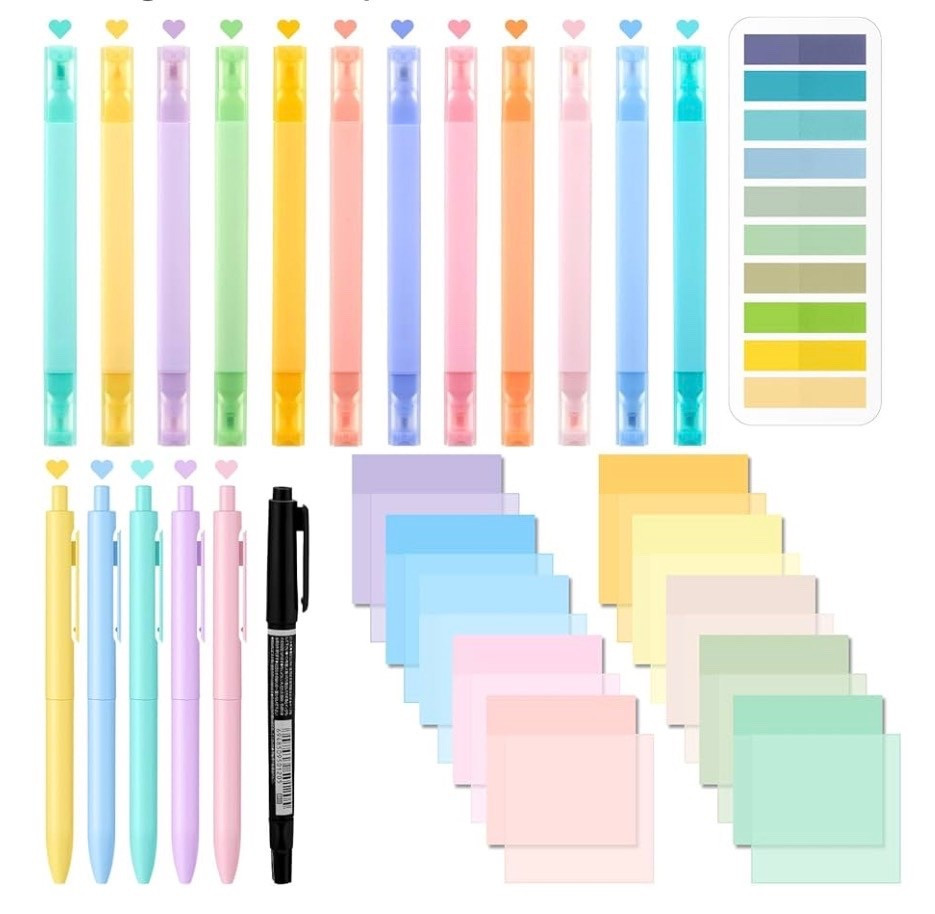 Bible Study Supplies for Women Highlighters and post it notes pens 

#LTKdayinmylife #LTKmomlife #LTKmorningroutine