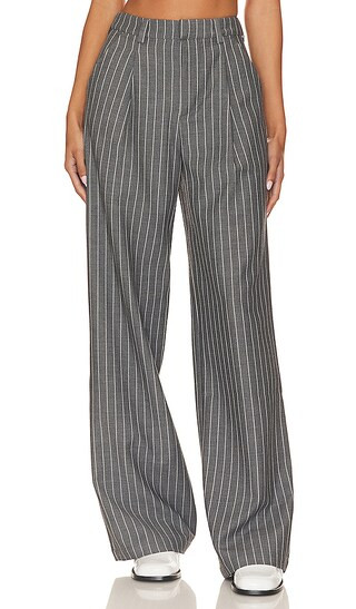 x REVOLVE Marichelle Pant in Grey Lurex Stripe | Revolve Clothing (Global)