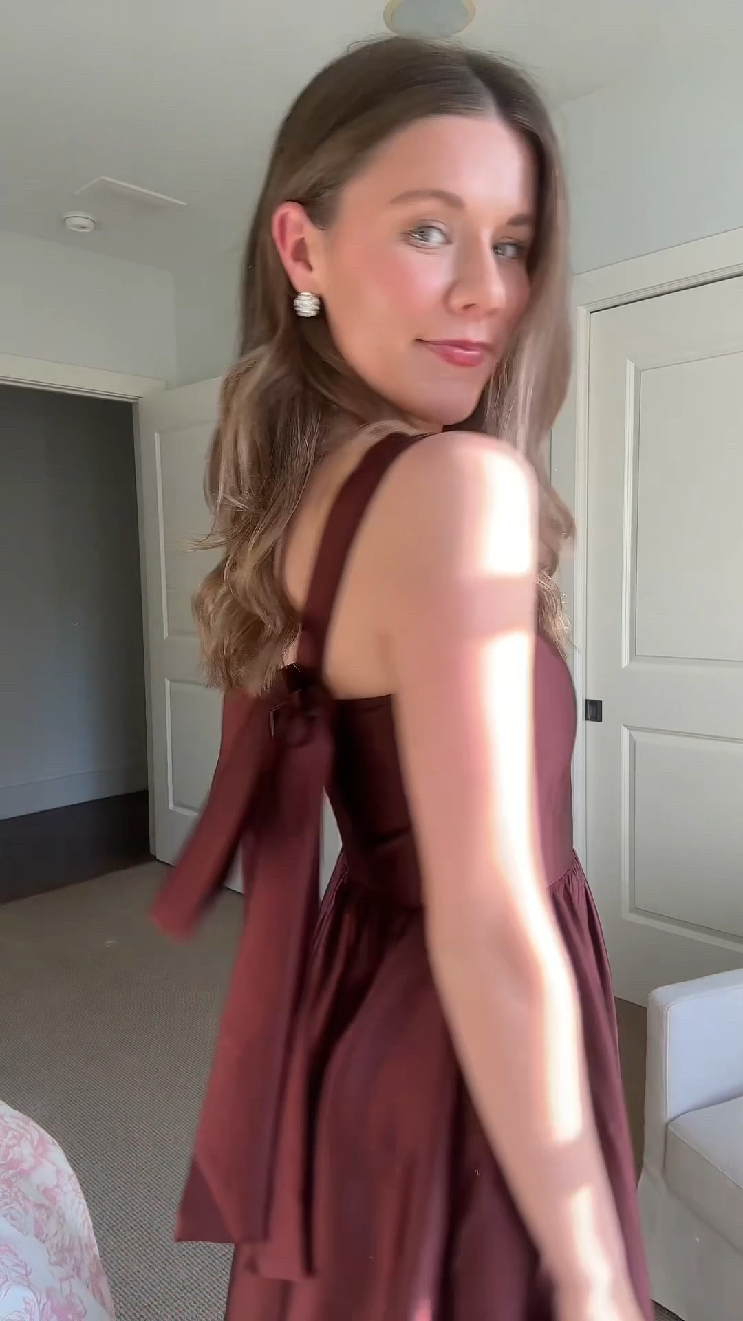 My dress for my brother’s rehearsal dinner!!! This color was perfect for the holidays and the silver pops of accessories felt like the perfect touch for the season!! ❣️❣️🤍

#LTKHoliday #LTKgrwm #LTKWedding