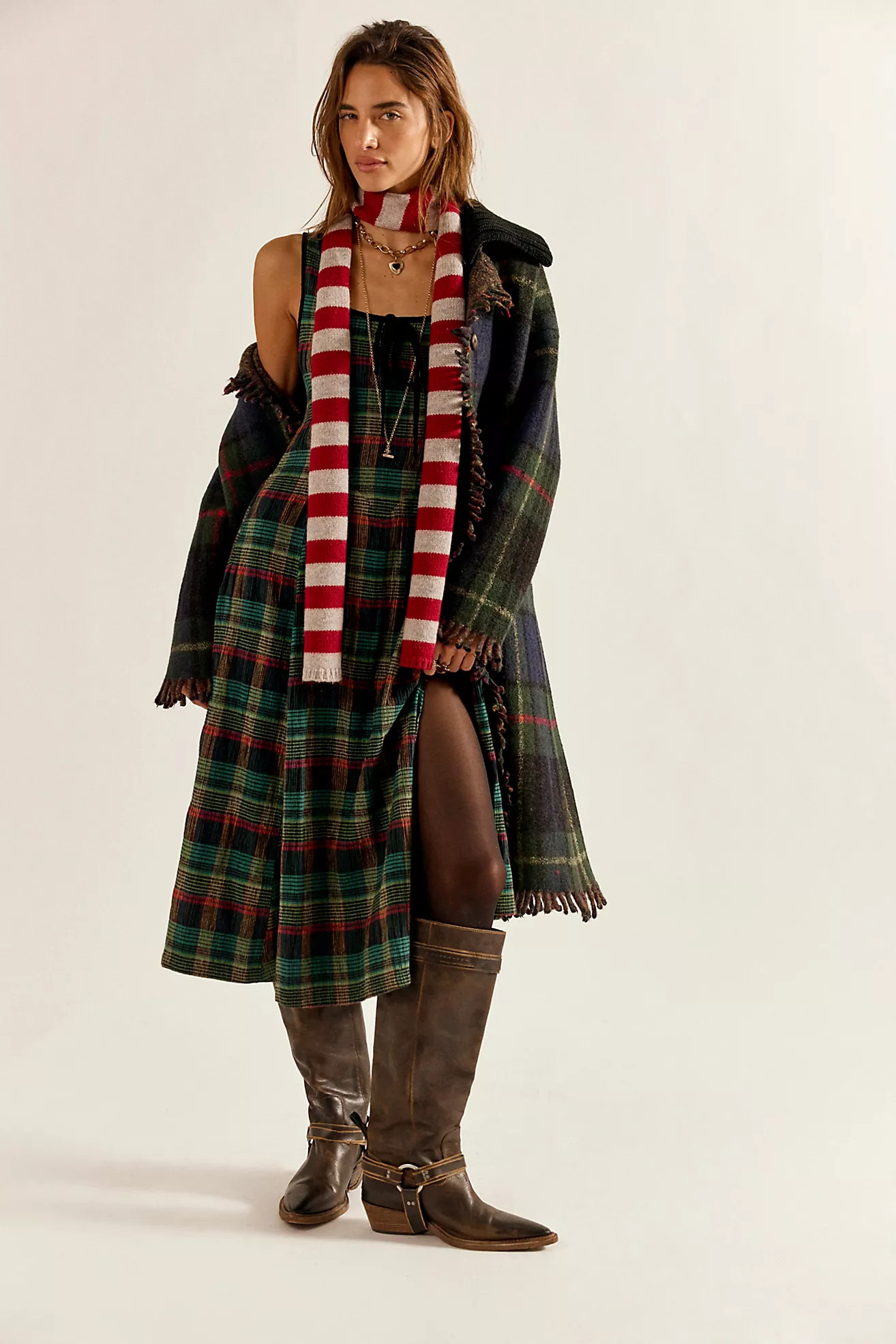 Freya Plaid Midi Dress | Free People (Global - UK&FR Excluded)