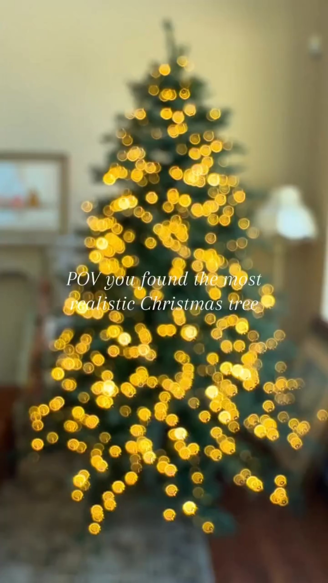 The most magical tree! ✨ Can you believe this is straight out of the box? I haven’t even fluffed it yet 🎀🎄🩵✨ after years of getting a natural free for our family room, we decided to get an artificial one this year🥰#christmastree #christmasdecor #nostalgicchristmas #vintagechristmas #viralchristmastree