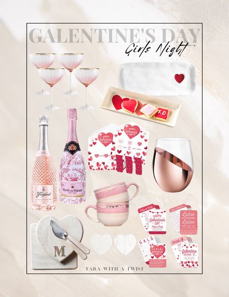 Galentine’s Day Girls Night! 

Cocktail coupe glasses. Valentine’s Day glassware. Heart charcuterie board. Valentines mugs. Valentine’s Day games. Galentines games. Valentines serving dish. Valentines wine glasses. Valentines champagne.

Girls night ideas
Galentines night ideas
Valentines Day

#LTKSeasonal
