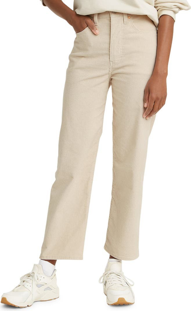 Ribcage Super High Waist Ankle Straight Leg Jeans | Nordstrom