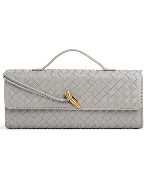 Trendy Woven Evening Clutch Purses Women Underarm Shoulder Handbag Cute Satchels Crossbody Purse ... | Amazon (US)