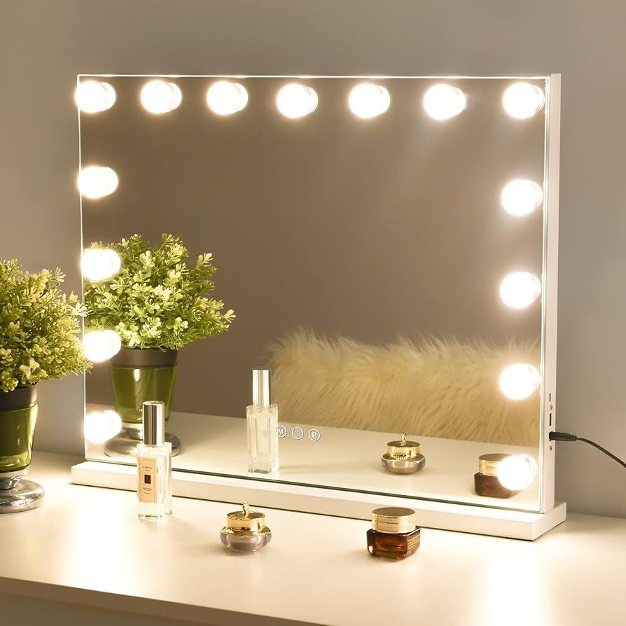 NeuType Lighted Vanity Mirror, Hollywood Vanity Mirror with Lights, Vanity Mirror with Lights, Ma... | Amazon (US)