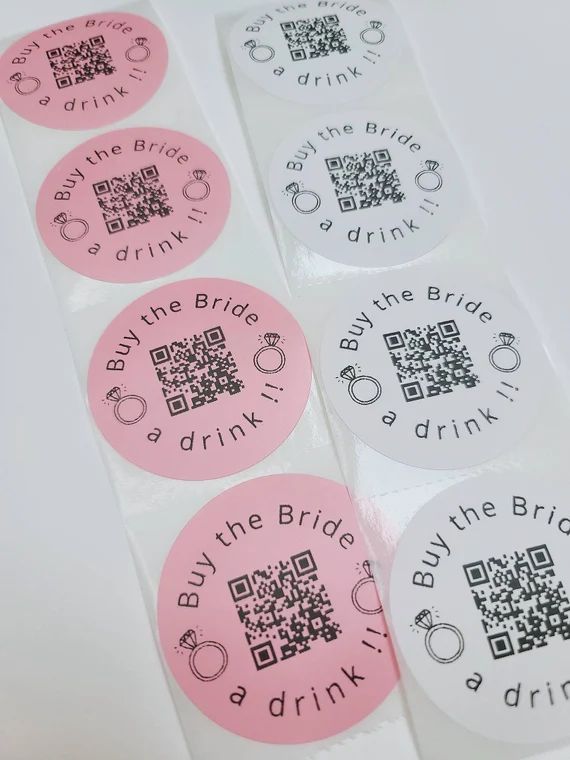 Buy the Bride a Drink Sticker  Venmo Sticker  Venmo QR - Etsy | Etsy (US)