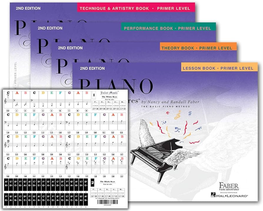 Piano Adventures Primer Level 2nd Edition Bundle Set By Nancy Faber - Lesson, Theory, Performance... | Amazon (US)