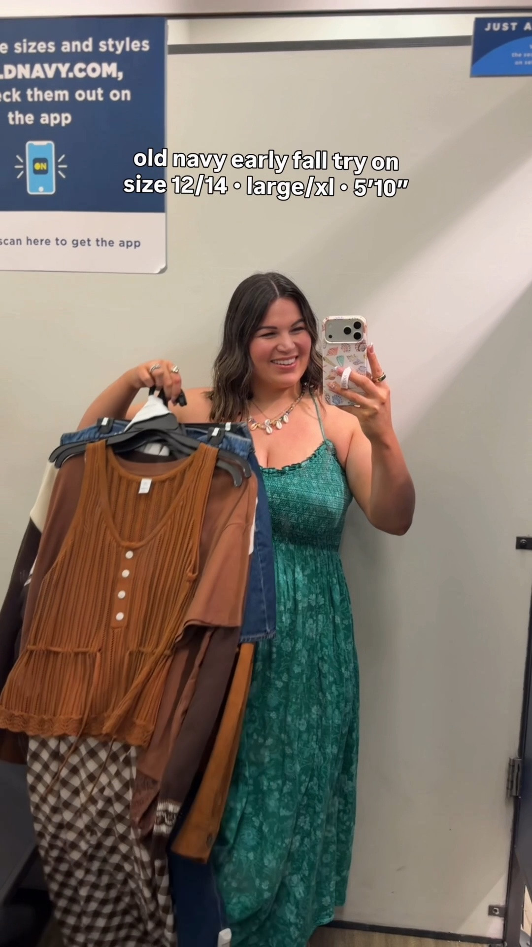 I know its only July but I was getting targeted ads for old navy early fall collection so I had to try it on!! My store was missing a few items from the collection so if you want me to place an order, please let me know!! But what were your favs from the try on? Mine were the plaid dress + the jeans!! 

Sizes : 
Plaid dress - large 
Brown cardigan - large 
Denim skirt - 14 *need a size larger + longer (im 5’10”)
jacket - xl
Jeans - 16
Tank top - M (sold out in L, would have preferred large) 
Flower cardigan - large *I can’t find this online rn 😭😭 I’ll keep an eye out!

#LTKTall #LTKMidsize #LTKSeasonal