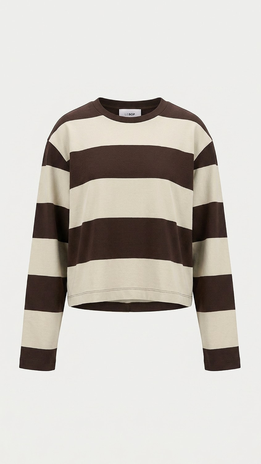 LE BOP Danica Top Chocolate/Beige XXS | Shopbop