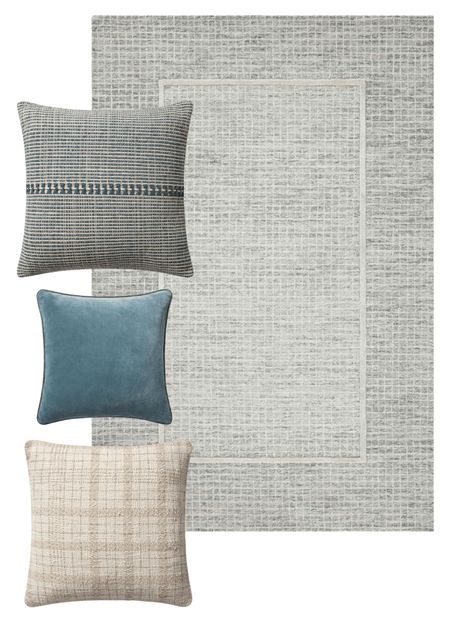 Rug & pillow pairing #3!

CLJ x Loloi Briggs Mist/Ivory rug, textured blue Harvey pillow, blue velvet Liza pillow, cream plaid Fern pillow

#LTKsalealert #LTKhome #LTKstyletip