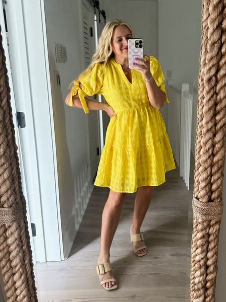 A great summer dress!! This yellow is perfection. Wearing a small! Code FANCY15 for 15% off 

#LTKSeasonal #LTKFindsUnder100 #LTKStyleTip