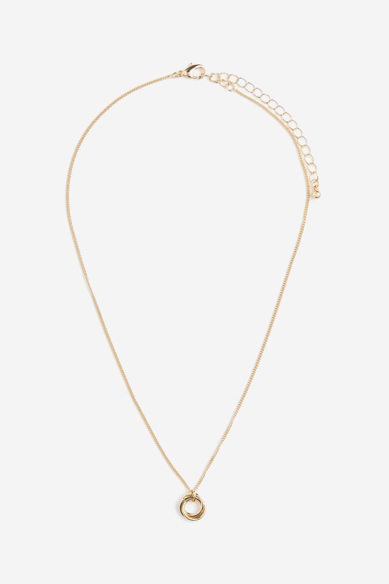 Necklace with Ring Pendants - Gold-colored - Ladies | H&M US | H&M (US + CA)