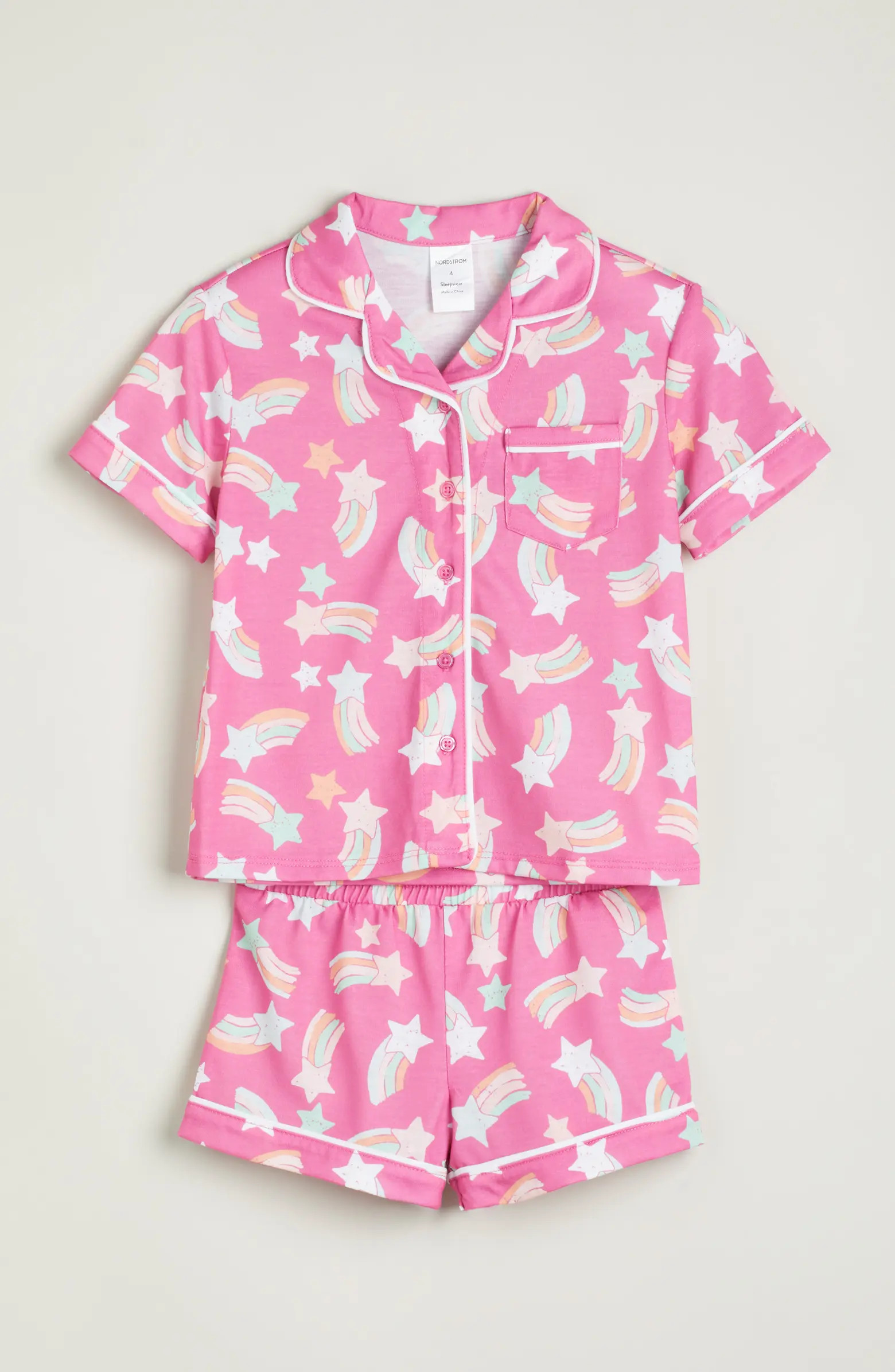 Nordstrom Kids' Print Two-Piece Short Pajamas | Nordstrom | Nordstrom