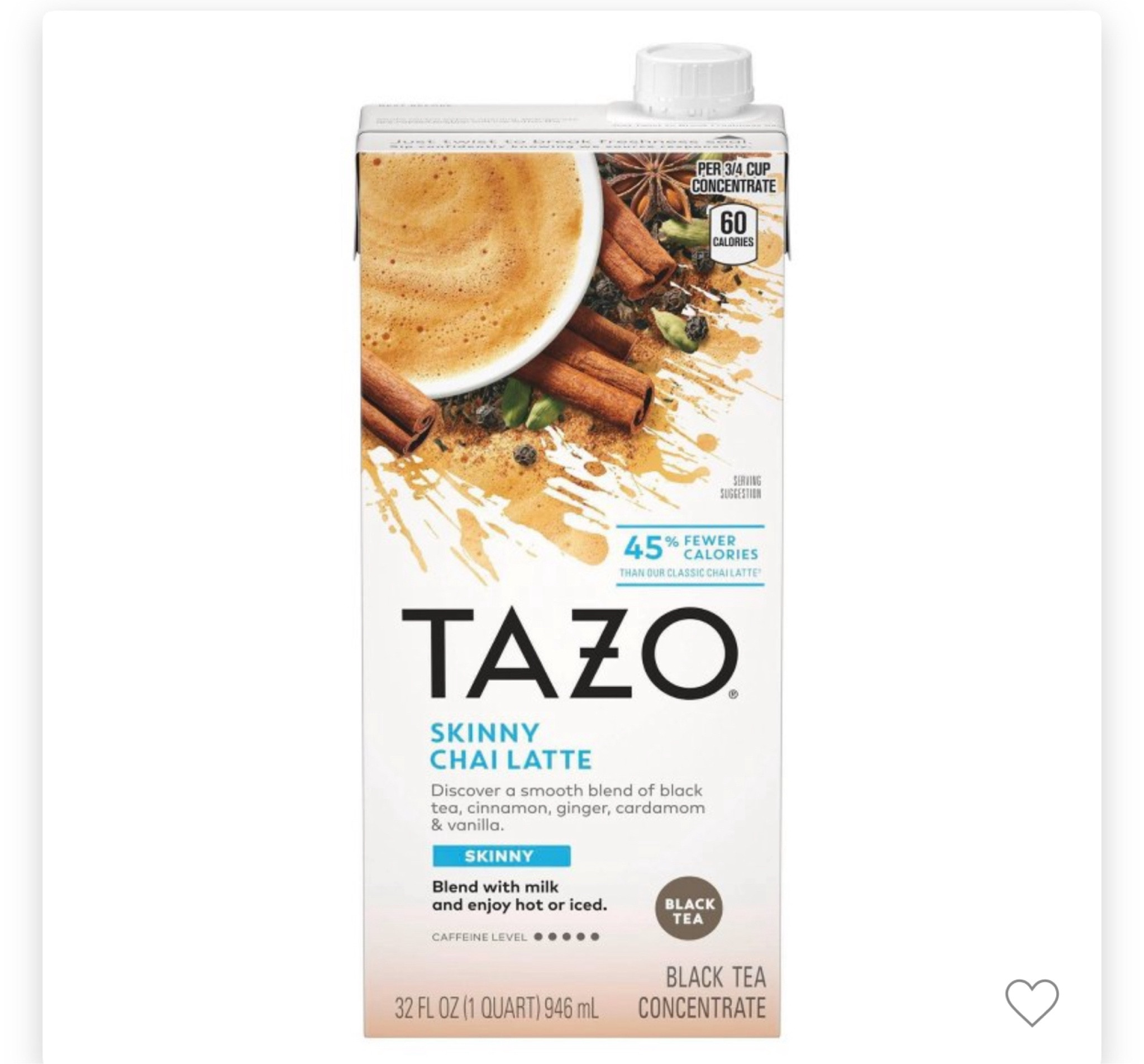 Looking for a Starbucks tasting chai? This one is such a good replacement. And it’s skinny!!
