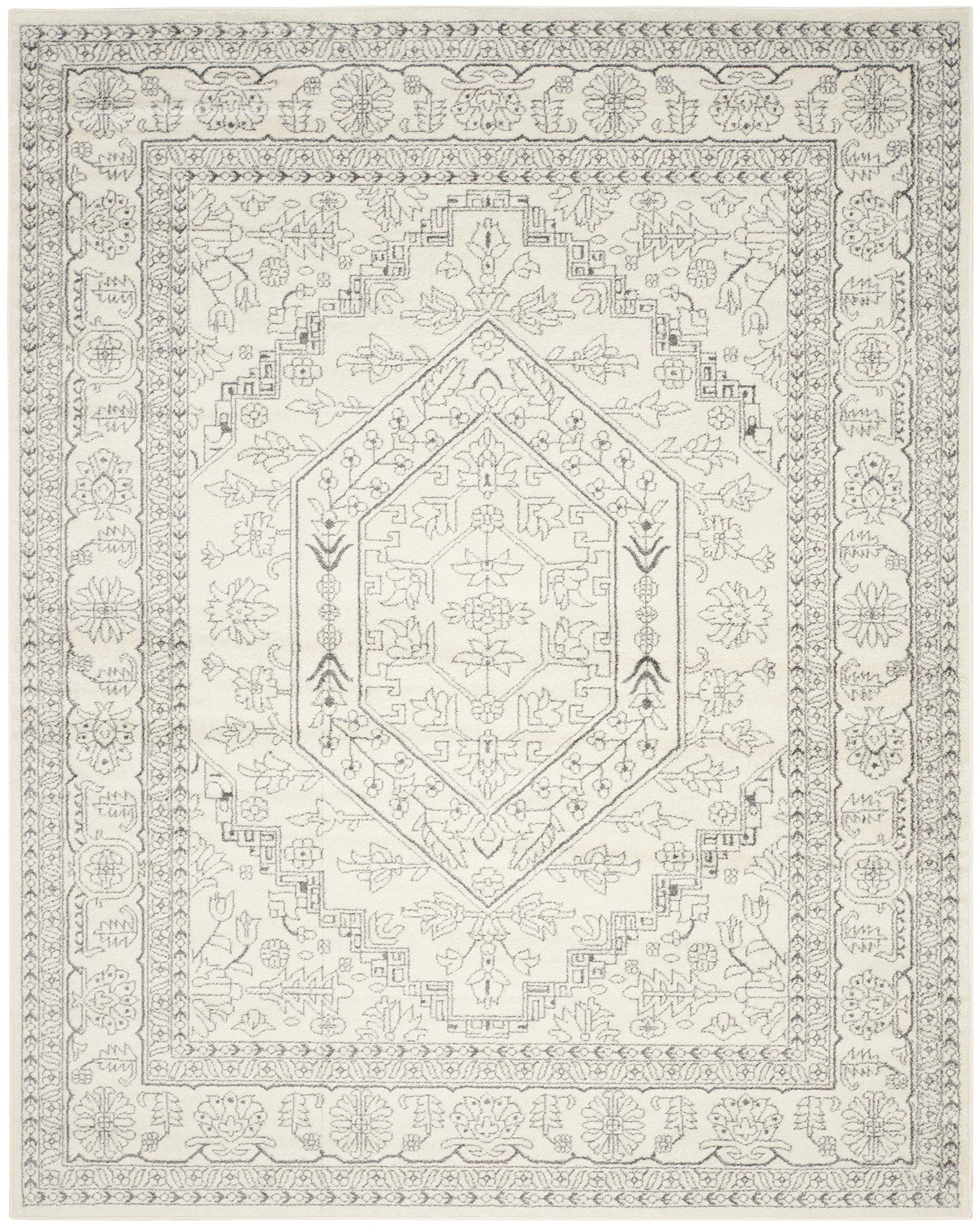 SAFAVIEH Adirondack Collection 8' x 10' Ivory / Silver ADR108B Oriental Medallion Non-Shedding Li... | Amazon (US)