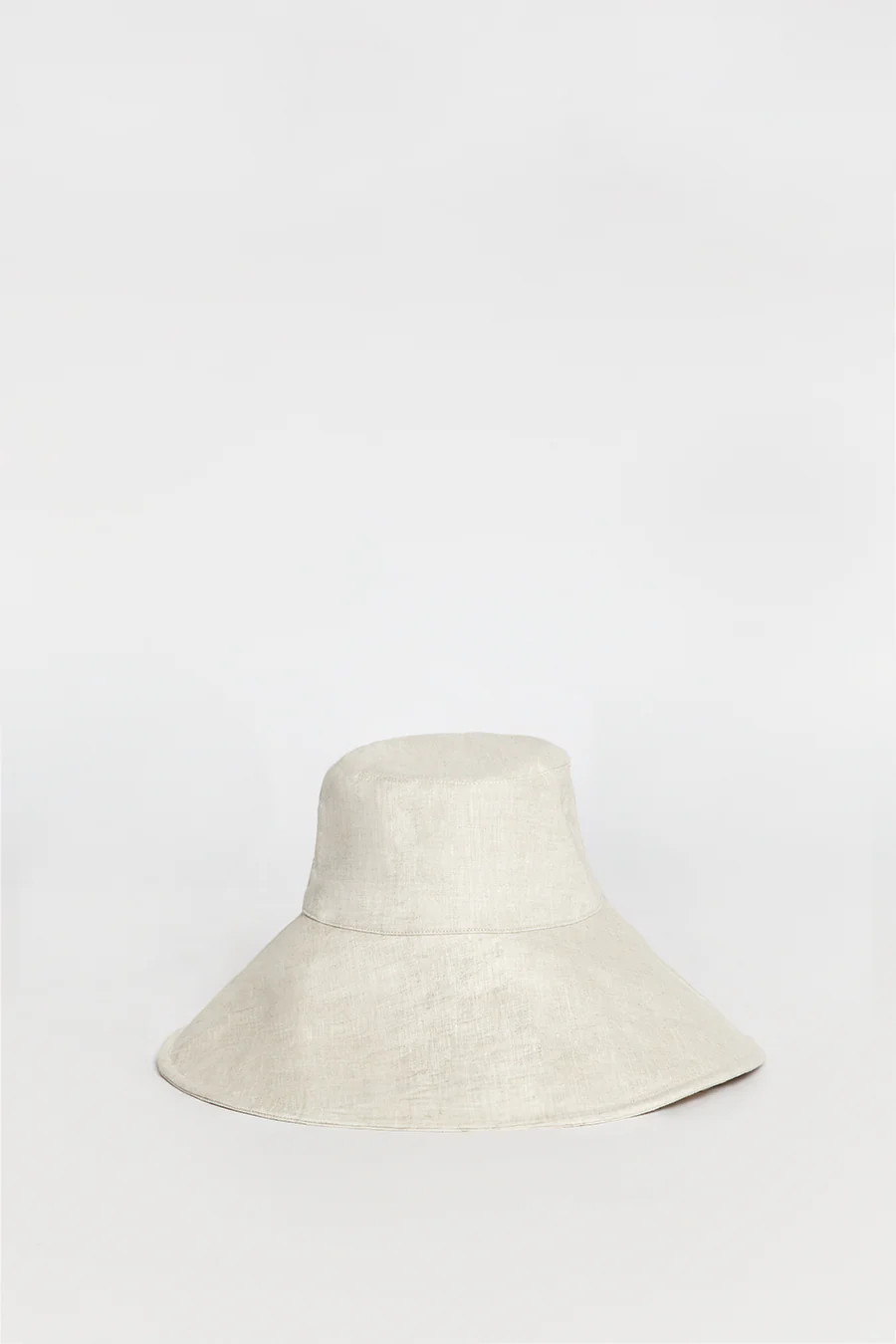 DIANA NATURAL LINEN WIDE BRIM HAT | DISSH