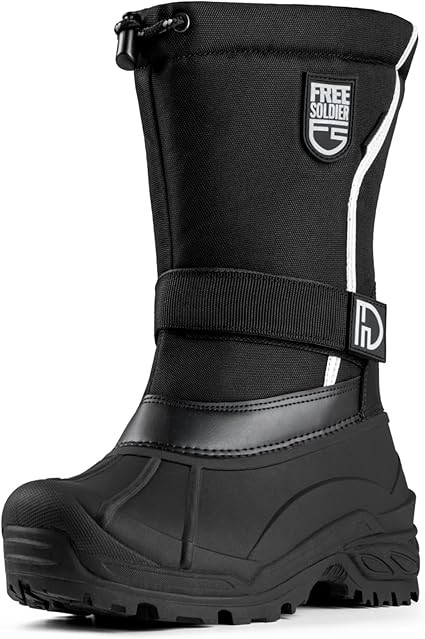 FREE SOLDIER Mens Snow Boots Insulated Waterproof Winter Shoes Nonslip Outdoor Footwear with Remo... | Amazon (US)