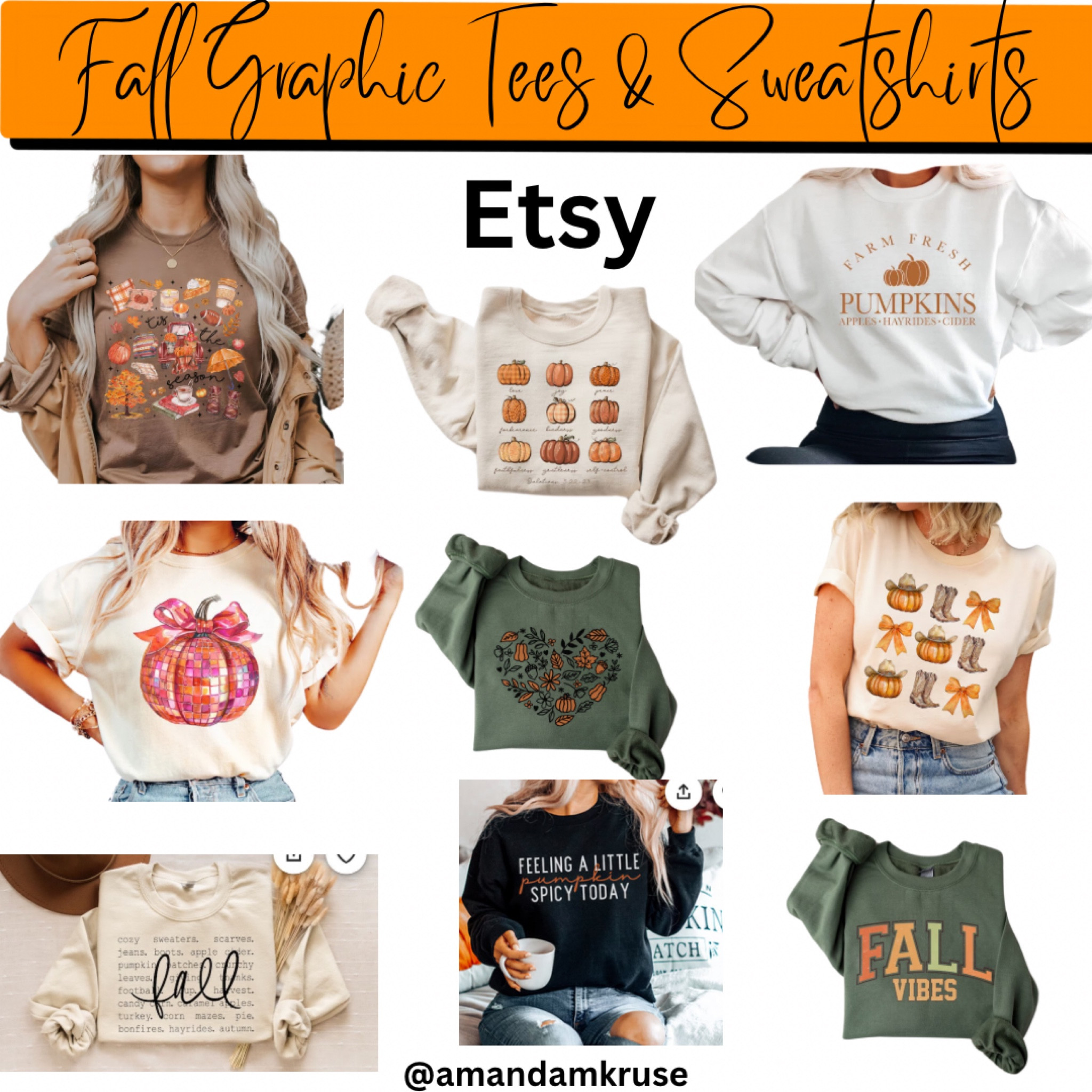 Etsy fall graphic tees and sweatshirts 

#LTKSeasonal #LTKFindsUnder50