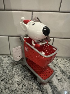 Target Shopping Cart & 4.5” Hand-Painted Bullseye Dog Ornament | eBay US