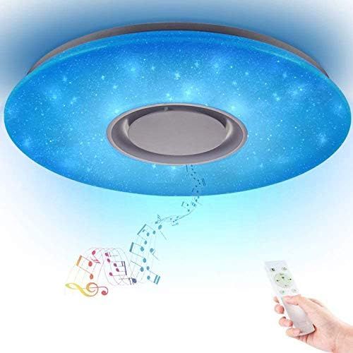 Led Music Ceiling Light with Bluetooth Speaker Multifunctional APP 36W, High Sound Quality Speake... | Amazon (US)
