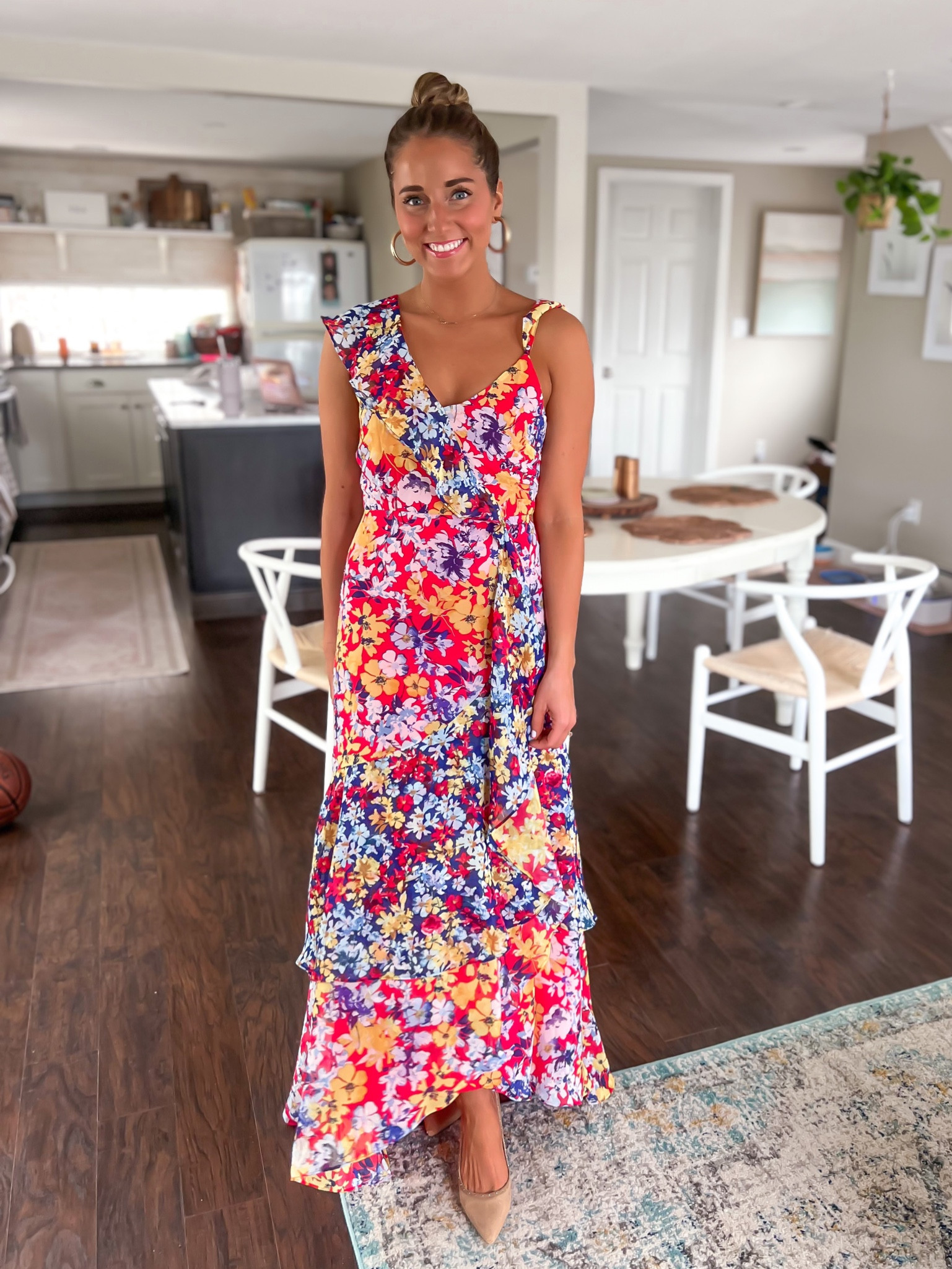 radiant ruby red floral print chiffon maxi dress Floral Print Lulus Red Polka Dot Dress Radiant Ruby Red Floral Print  Chiffon Maxi Dress