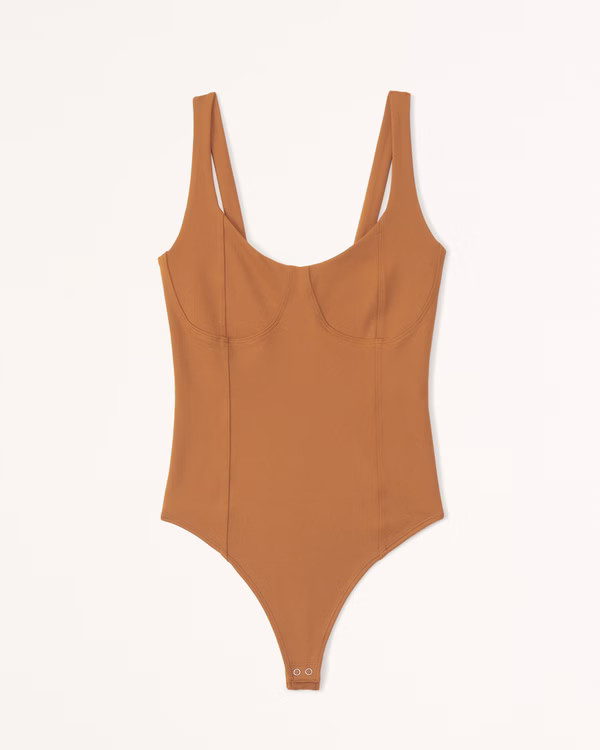 Women's Seamless Fabric Corset Bodysuit | Women's Tops | Abercrombie.com | Abercrombie & Fitch (US)