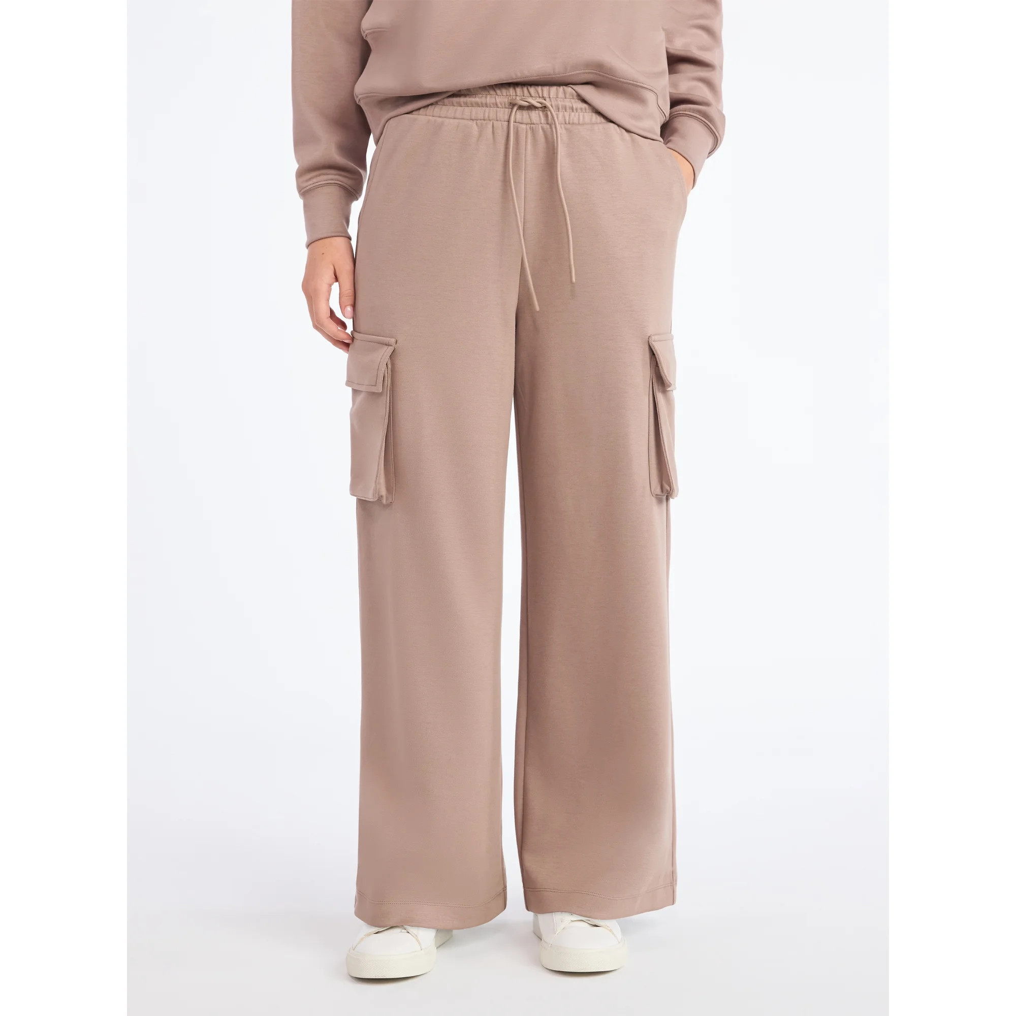 Scoop Women's and Women's Plus New Scubaknit Cargo Pants, Sizes XS-4X | Walmart (US)