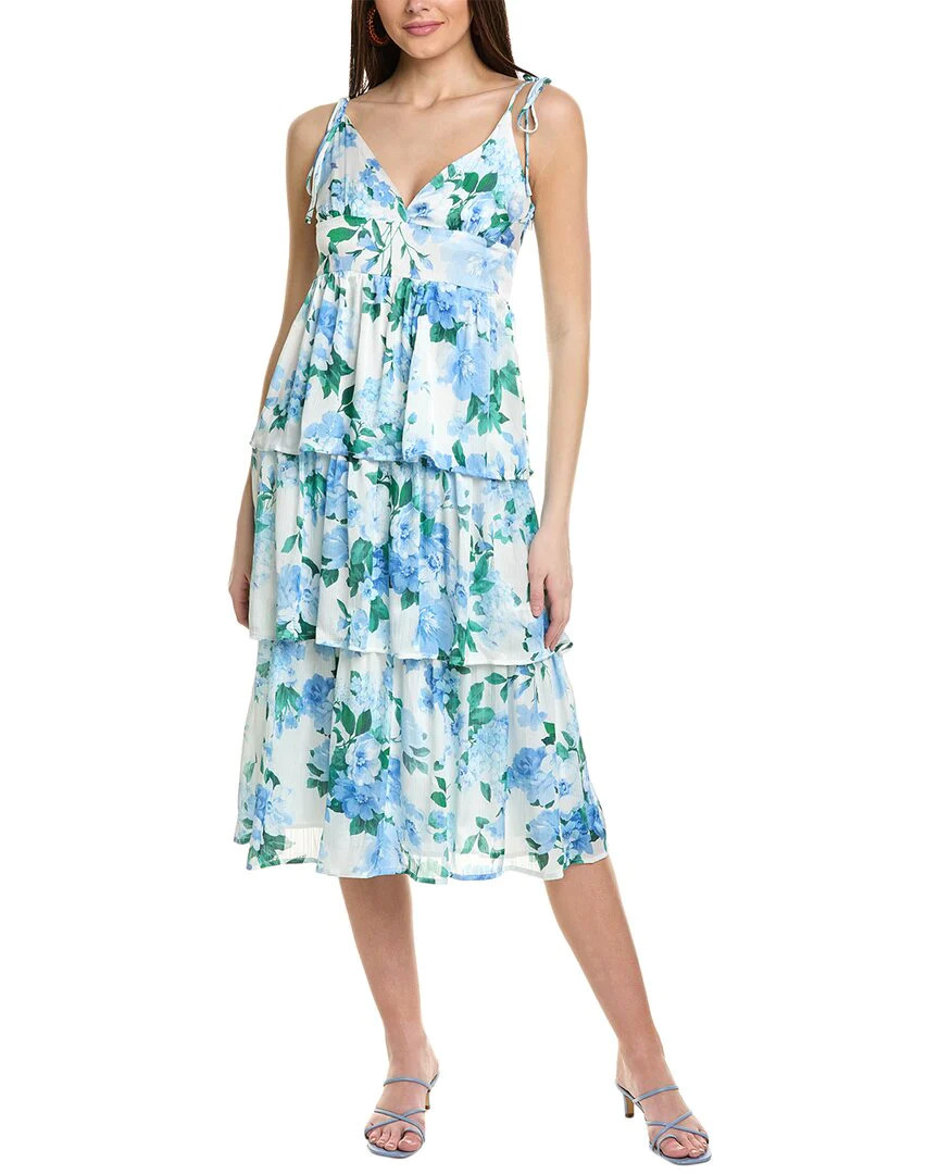 Line & Dot Midi Dress | Shop Simon