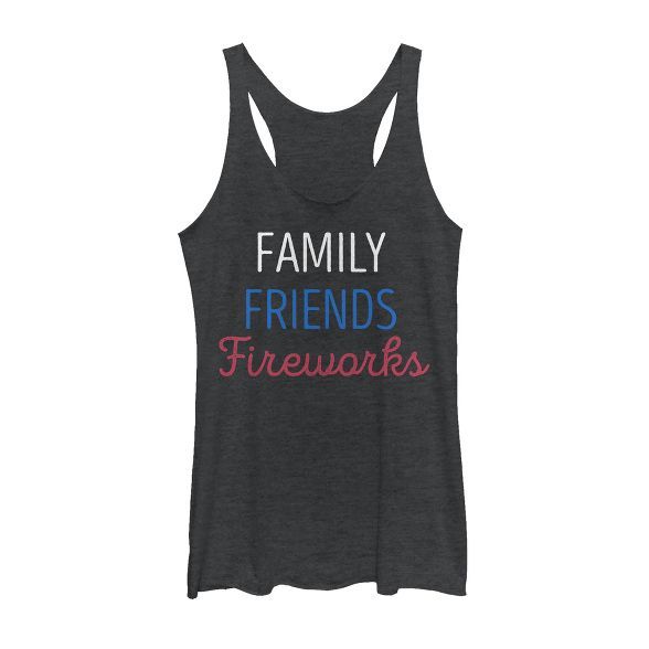 Women's Lost Gods Fourth of July  Family Fireworks Racerback Tank Top | Target