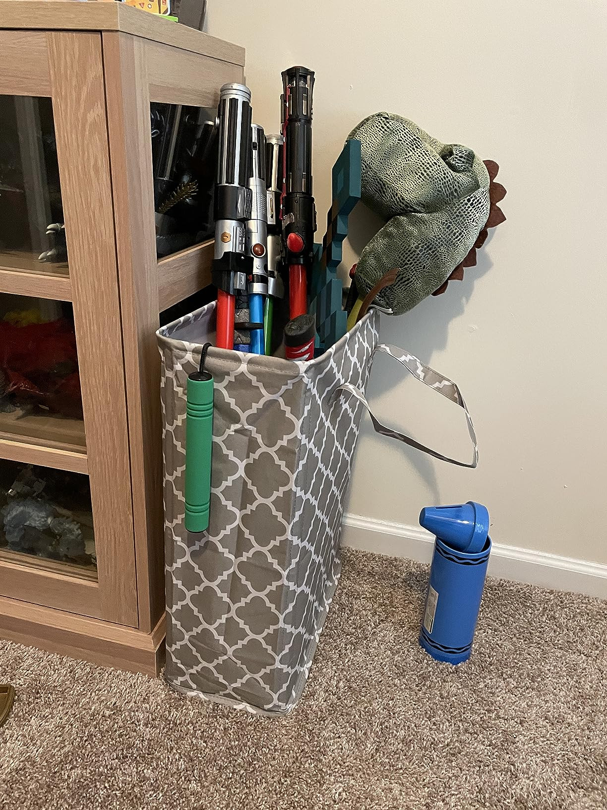 ZERO JET LAG Slim Laundry Hamper With Handles Collapsible Basket Thin Dirty Clothes Narrow Bag Fo... | Amazon (US)